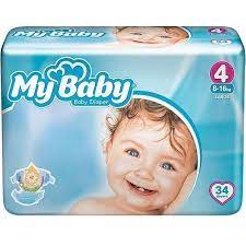 مای بیبی پوشک سایز 4 -34عددی