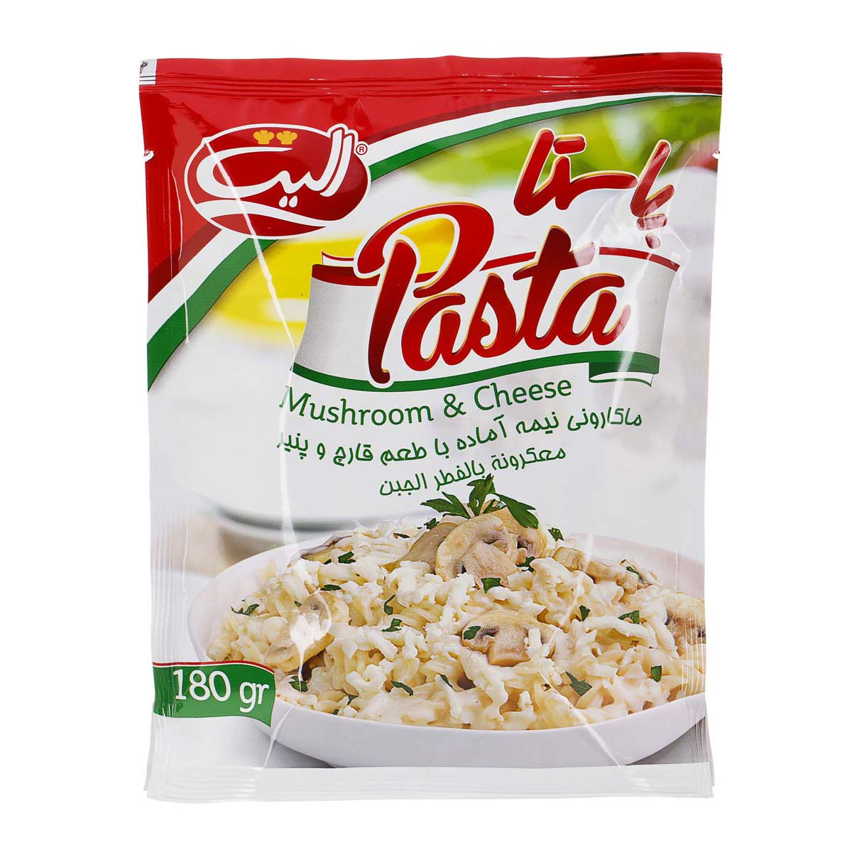 الیت ماکارونی قارچ و پنیر نیمه آماده