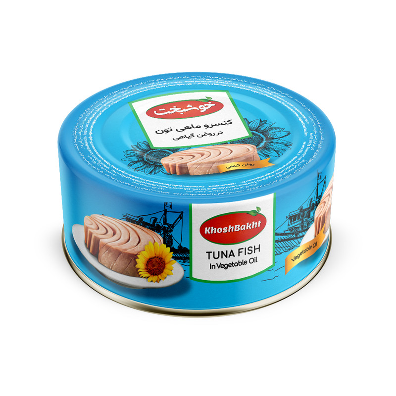 خوشبخت تن ماهی ساده 180گرم