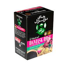 دوغزال چای سیاه گل محمدی و هل 100گ