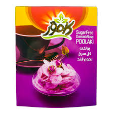 کامور پولکی گل سرخ بدون قند